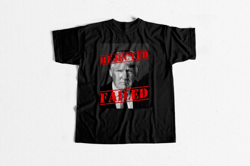 TRUMP REJECTED graphic t-shirt design