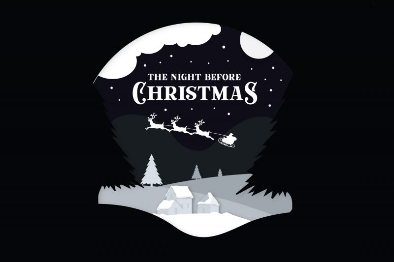 The Night Before Christmas 2 design for t shirt graphic t-shirt design