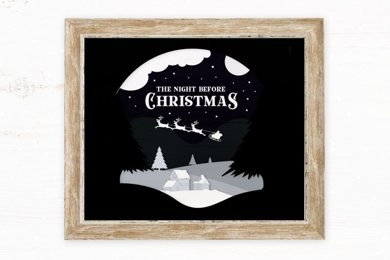 The Night Before Christmas 2 design for t shirt graphic t-shirt design