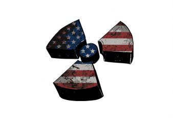 Biohazard usa flag graphic t-shirt design