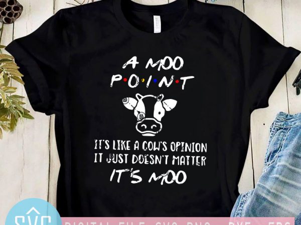 A moo point it’s like a cow’s opintion it just doesn’t matter it’s moo svg, cows svg buy t shirt design artwork