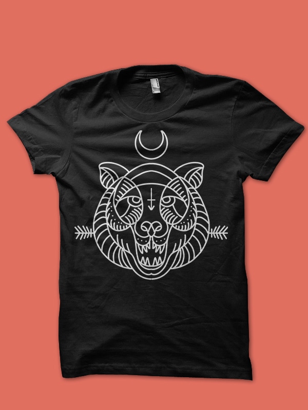 bear tshirt design