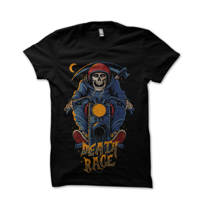 Death race t shirt design for purchase