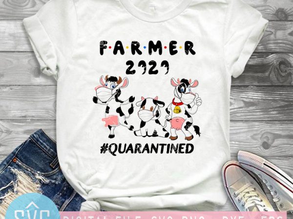 Farm 2020 quanrantined cows svg, covid – 19 svg, farm svg, animals svg t shirt design template