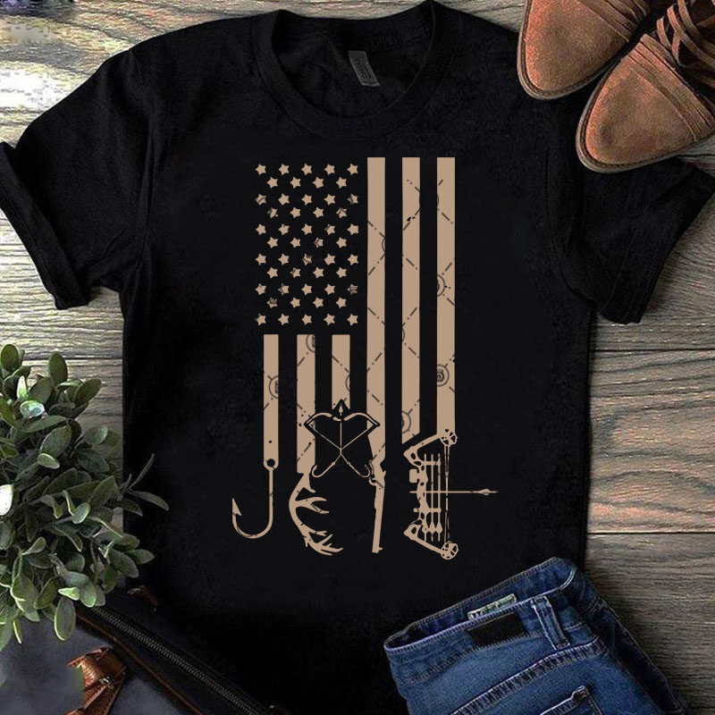 America Hunter SVG, Fishing SVG, Holiday SVG, Funny SVG buy t shirt design  for commercial use - Buy t-shirt designs