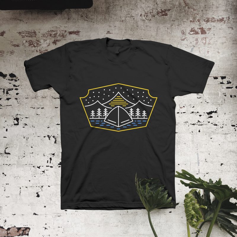 Born to Camp t-shirt design for sale