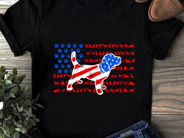 Beagle america flag svg, dog svg, american flag svg, animals svg ready made tshirt design