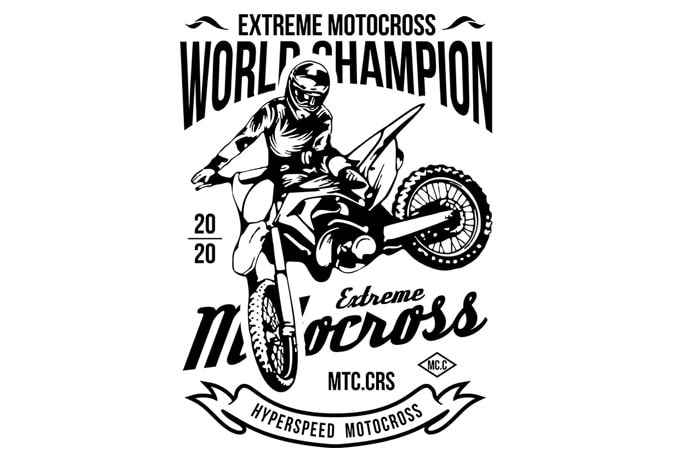 Extreme Motocross ready made tshirt design - Buy t-shirt designs