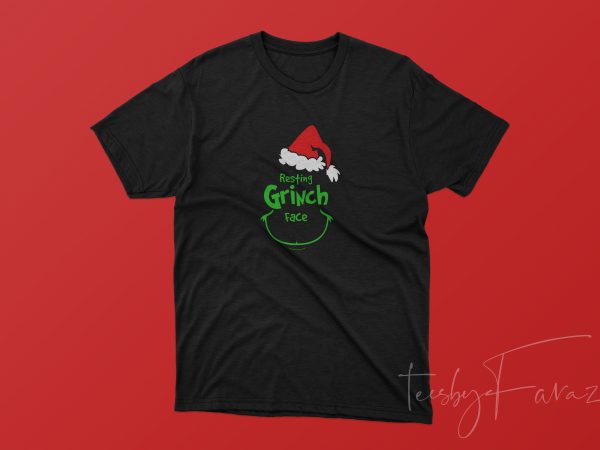 Resting grinch face t shirt design to buy