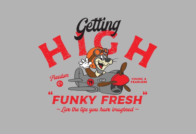 Download Getting High Commercial Use T Shirt Design Buy T Shirt Designs