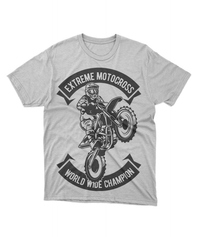 Motocross tshirt design