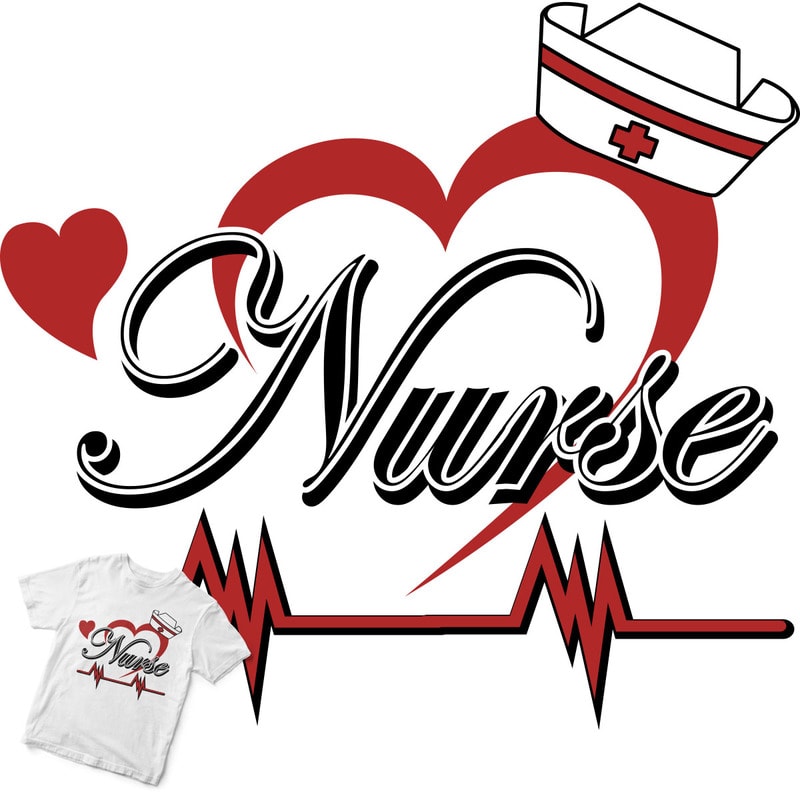 nurse graphic t-shirt design - Buy t-shirt designs