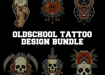 oldschool tattoo design mega bundle