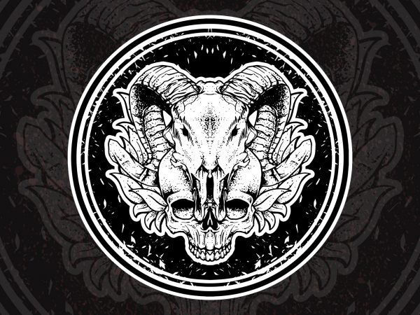 Skull t-shirt design