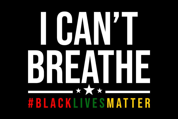  BLACK LIVES MATTER I Can't Breathe Sign, Show Your Support, Great for Store or Home