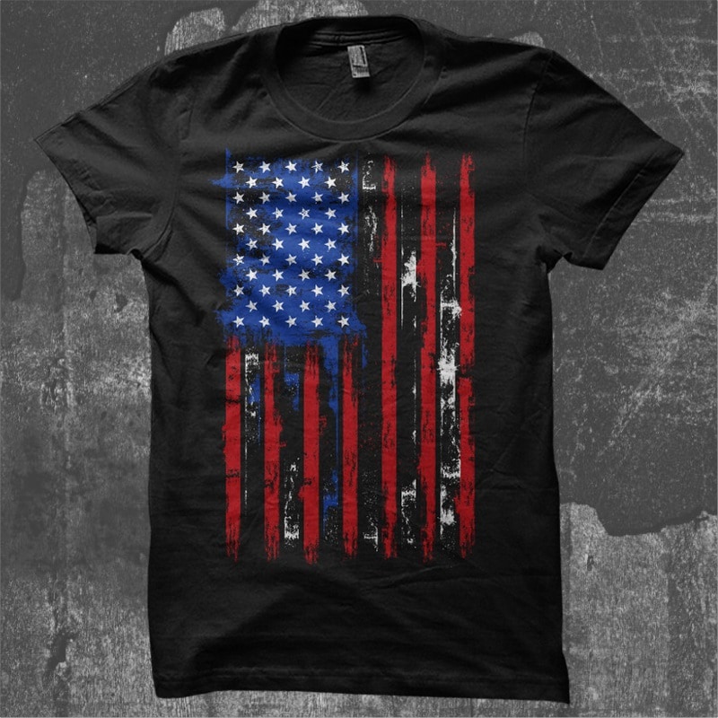 USA Distressed Flag - Buy t-shirt designs