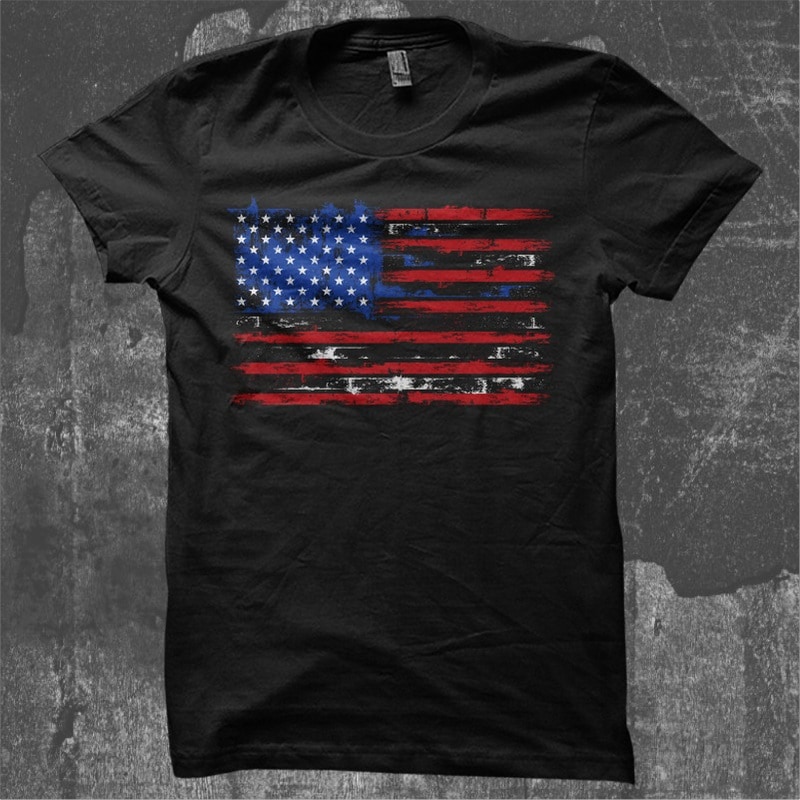 USA Distressed Flag - Buy t-shirt designs