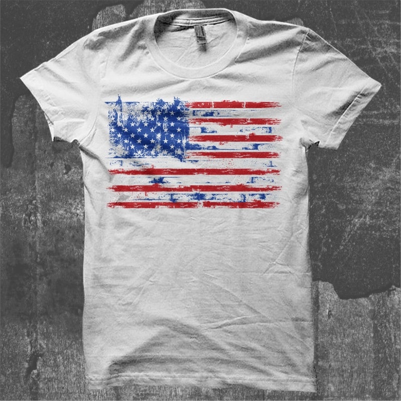 USA Distressed Flag - Buy t-shirt designs