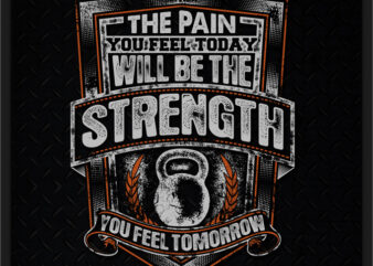 THE PAIN YOU FEEL TODAY WILL BE THE STRENGTH