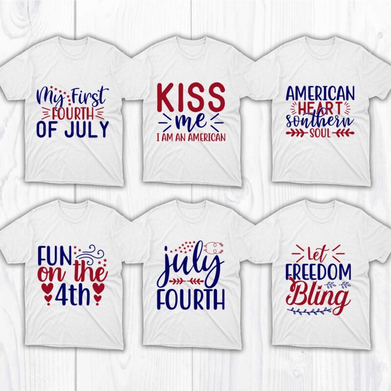 121 Best Selling 4th Of July Tshirt Designs Bundle 4th Of July Svg Bundle 4th Of July Craft 0795