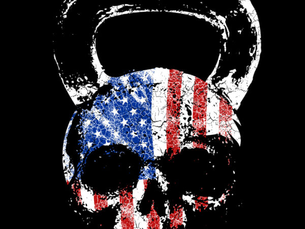 U.s kettle bell t shirt design template