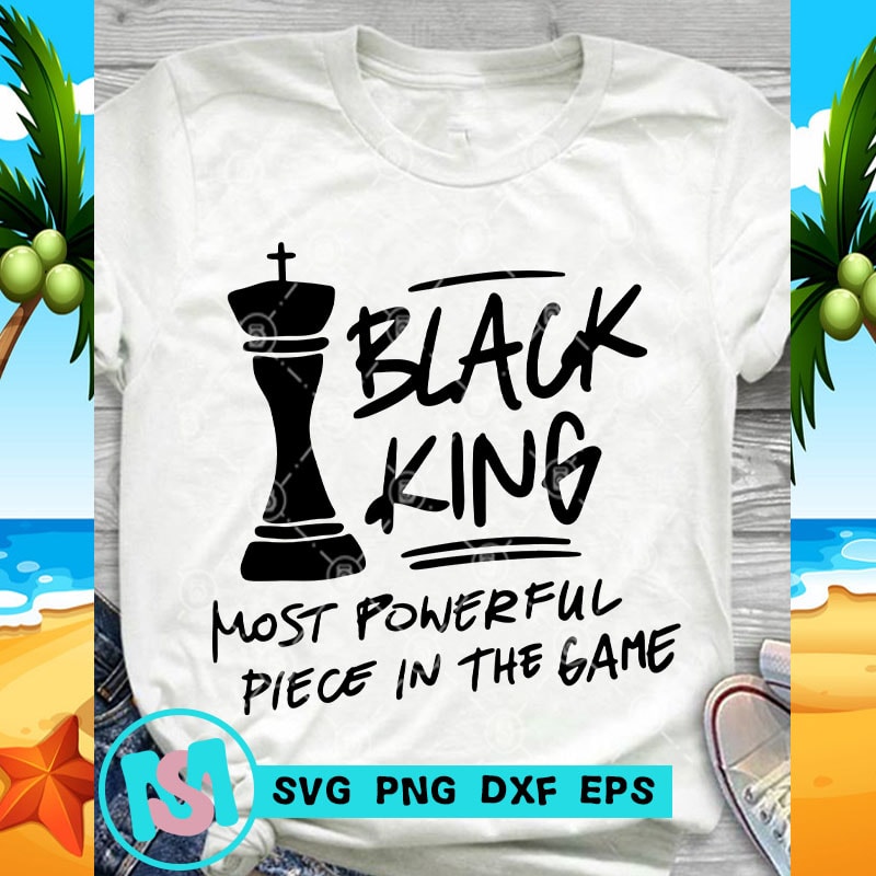 Black King Chess Svg, The Most Powerful Piece In The Game Sv