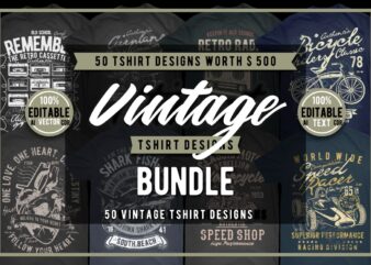 50 Vintage Tshirt Designs Bundle #3_1