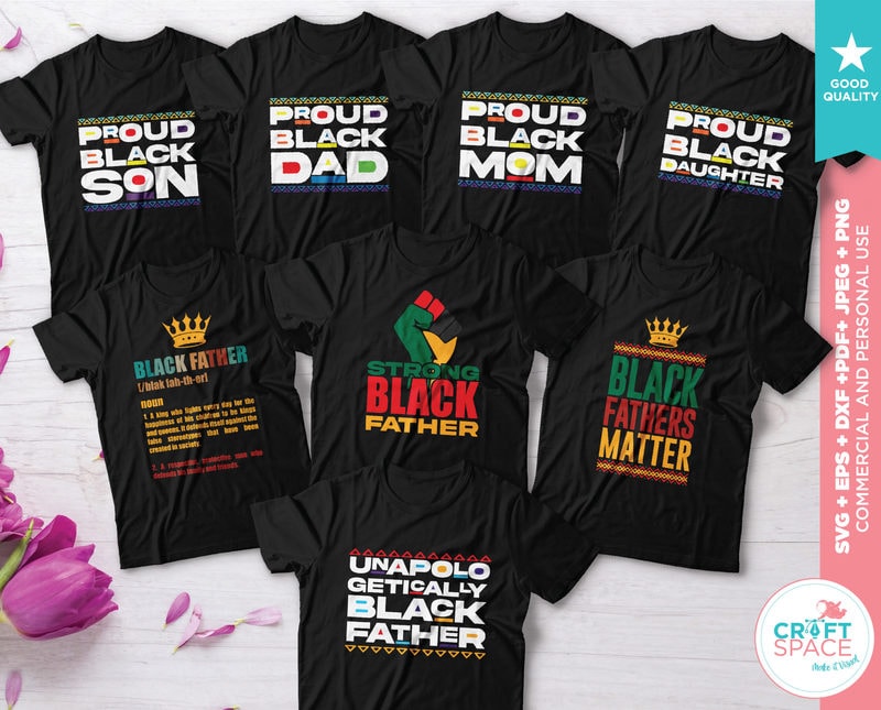 Download Black Fathers Matter, Proud Dad Family SVG DXF PDF Cutting File for Cricut Explore Silhouette ...