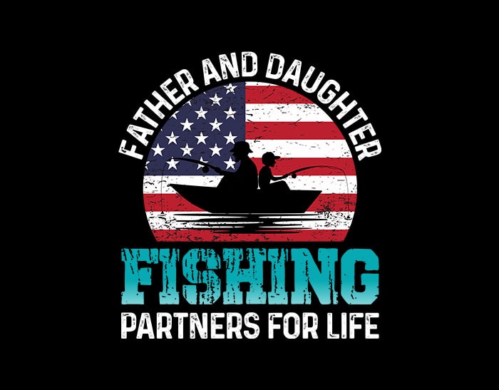 Download Father And Daughter Fishing Partners For Life svg, Father ...