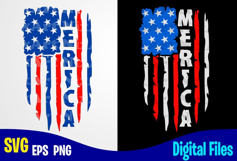 Download Merica svg, 4th july, 4th of July svg, USA Flag, Stars and ...
