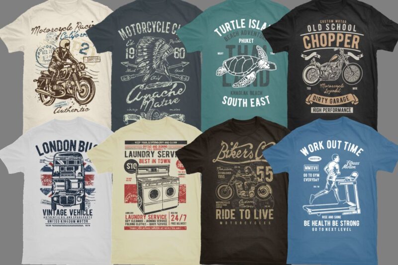 50 Vintage Tshirt Designs Bundle #3_1 - Buy t-shirt designs