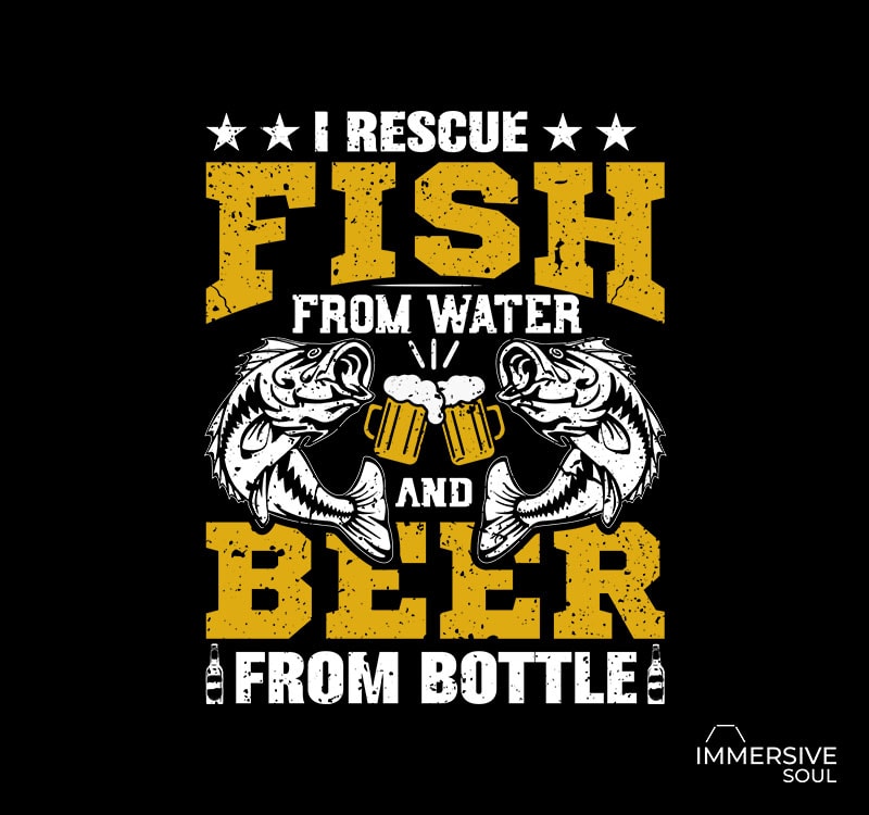 Download I Rescue Fish From Water And Beer From Bottle svg, I ...