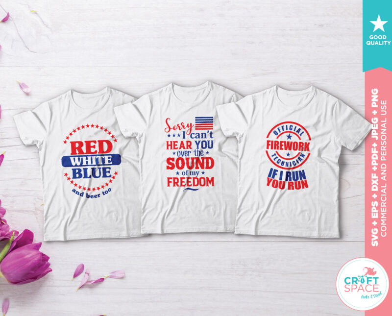 Independence Day 4th of July Bundle, svg, dxf, pdf , eps, png, jpeg. Cutting File for Cricut Explore Silhouette Cameo Studio buy tshirt design