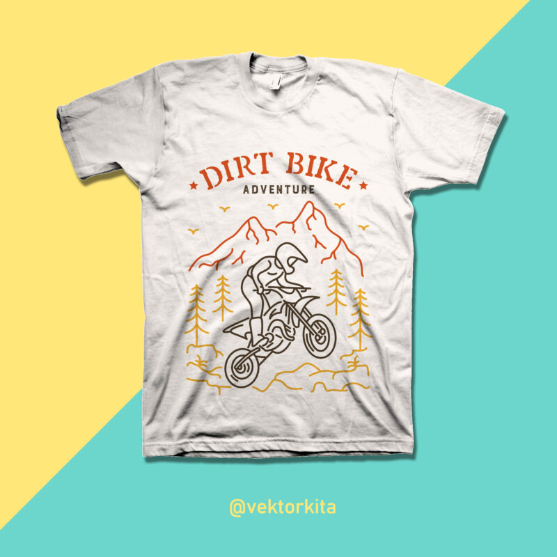 Dirt Bike 2 buy t shirt design for commercial use