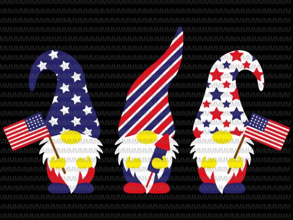 Patriotic gnomes svg, gnomes 4th of july svg, 4th of july svg, independence day svg, american flag svg, love usa svg, shirt design png t