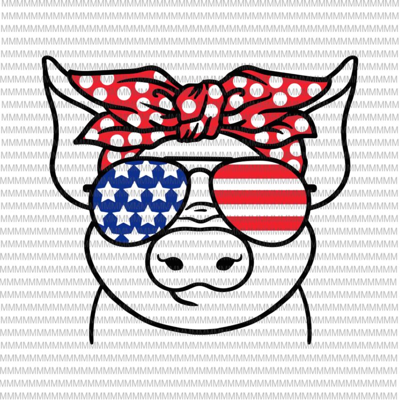 Download 4th Of July Svg Pig Svg Independence Day Svg American Flag Svg Patriotic 4th Of July