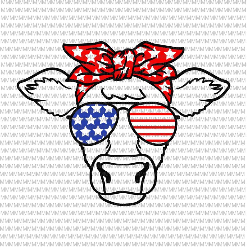 Download 4th Of July Svg Cow Svg Independence Day Svg American Flag Svg Patriotic 4th Of July