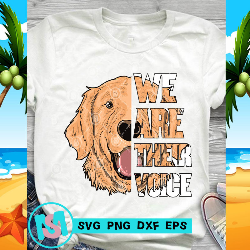 Download We Are Their Voice Golden Retriever Svg Golden Retriever Svg Dog Svg Animals Svg Pet Svg Shirt Design Png Buy T Shirt Designs SVG, PNG, EPS, DXF File