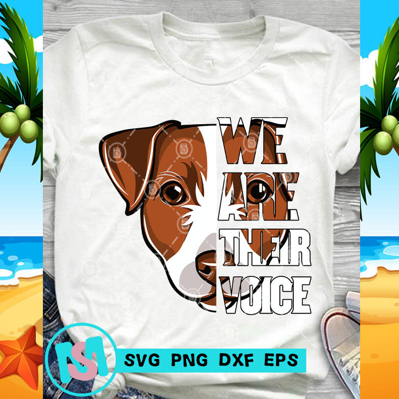 We Are Their Voice Jack Russell Dog SVG, Animals SVG, Pet SVG