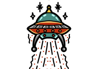 alien abduction ready made tshirt design