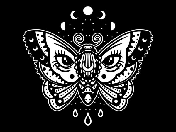 Butterfly t-shirt design for sale