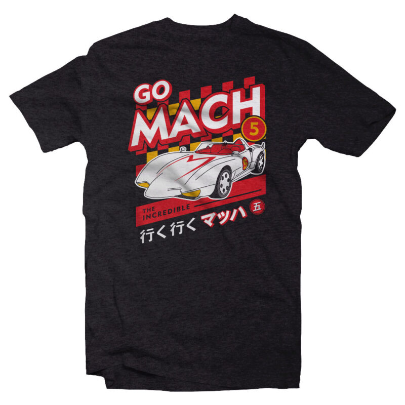 go mach 5 t shirt design for download - Buy t-shirt designs