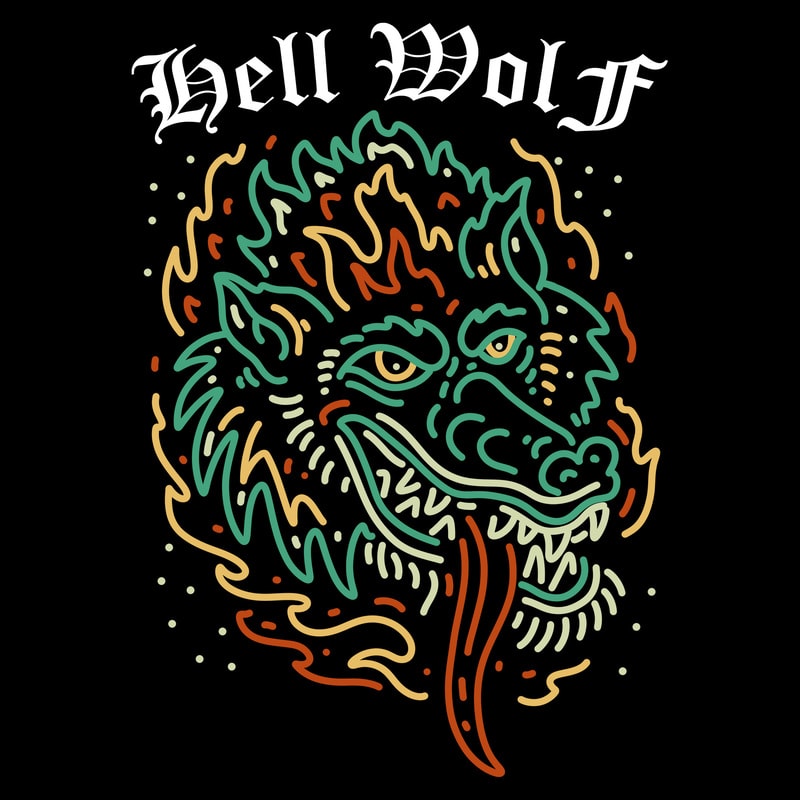 hell cat tshirt