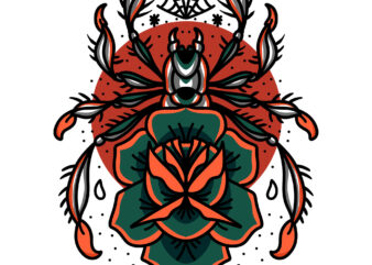 spider tattoo t shirt design to buy