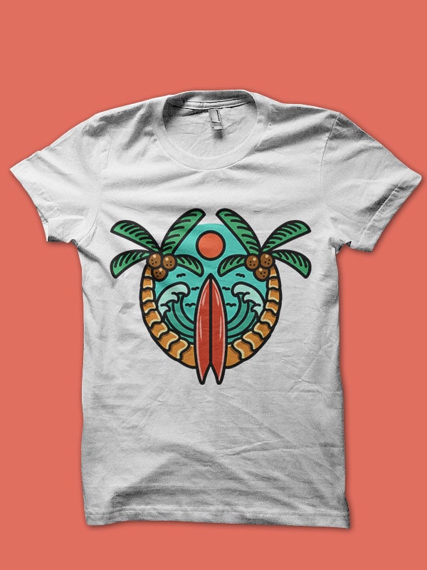 summer design bundle t-shirt design for merch by amazon