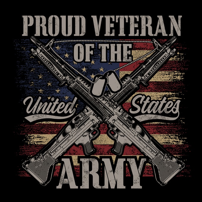 PROUD VETERAN OF THE UNITED STATES ARMY - Buy t-shirt designs