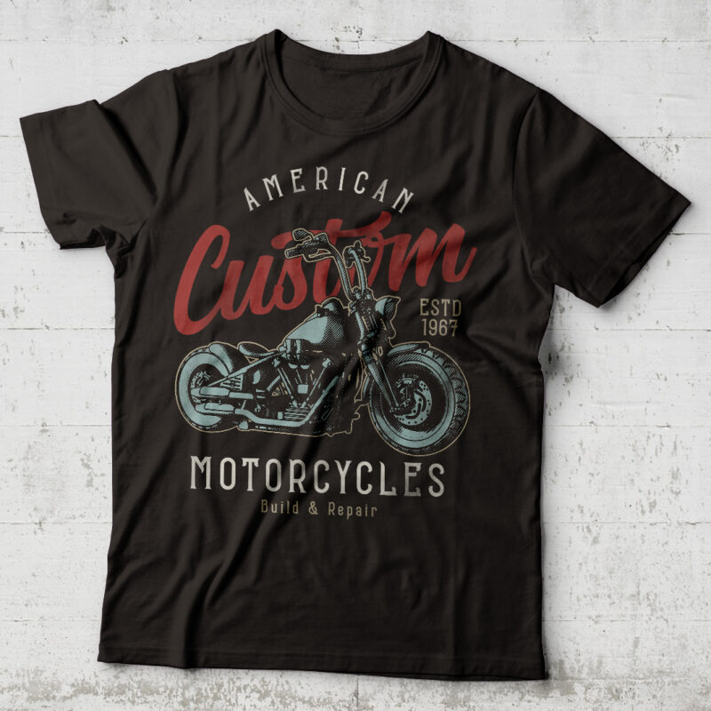American Custom. Editable t-shirt design. - Buy t-shirt designs