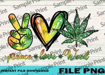 Free Free 109 Peace Love Weed Svg SVG PNG EPS DXF File