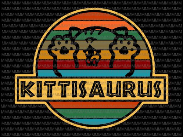 Kittisaurus vector, kittisaurus svg, cat svg, funny cat svg, vector, png, dxf, eps files for cricut, shilhouette