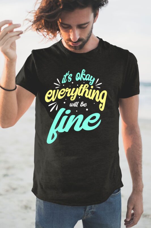 70 Art Typography Lettering Quotes Sayings T-shirt Design Bundle